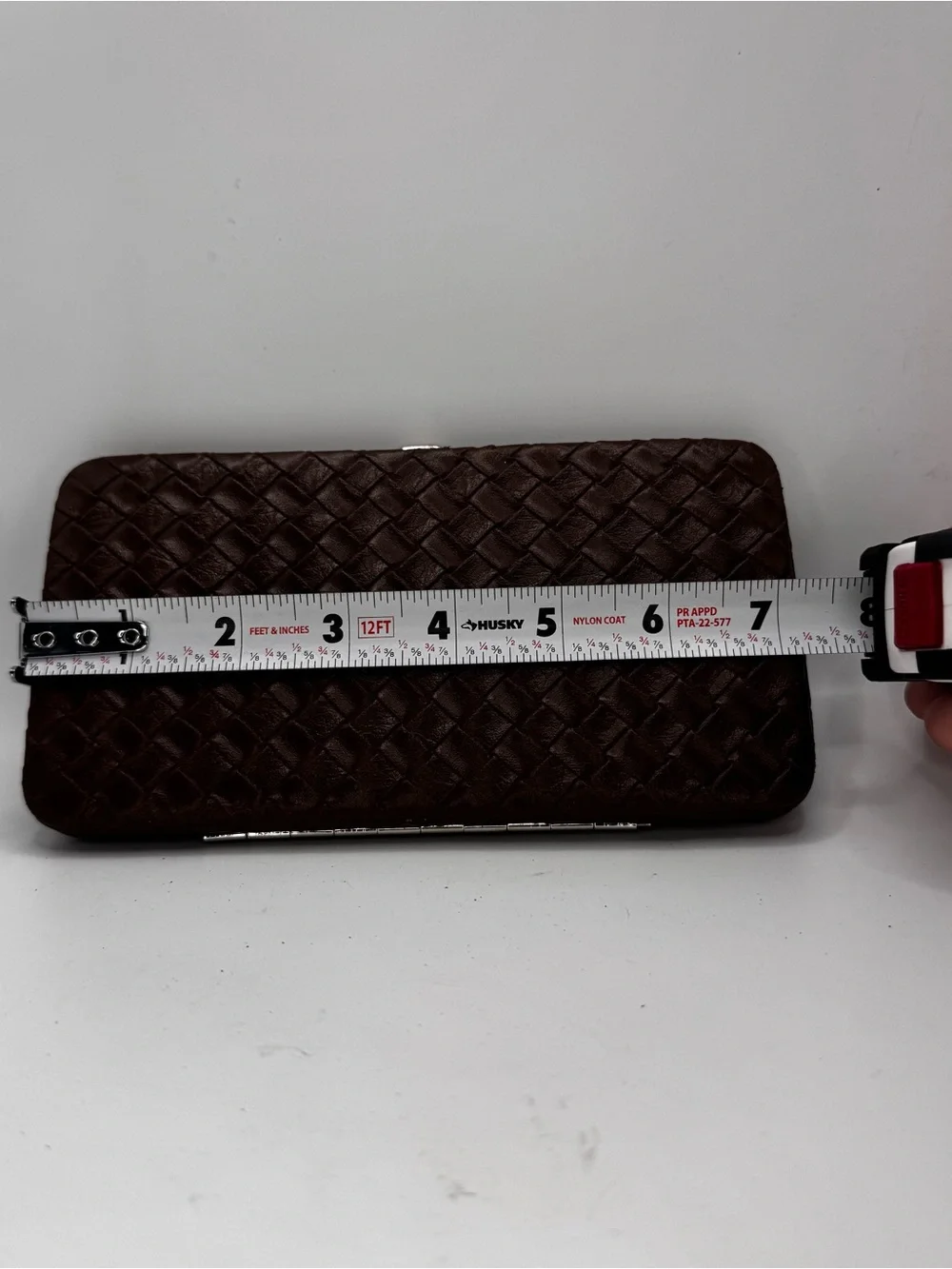 Woven women’s  Clutch Wallet - Brown